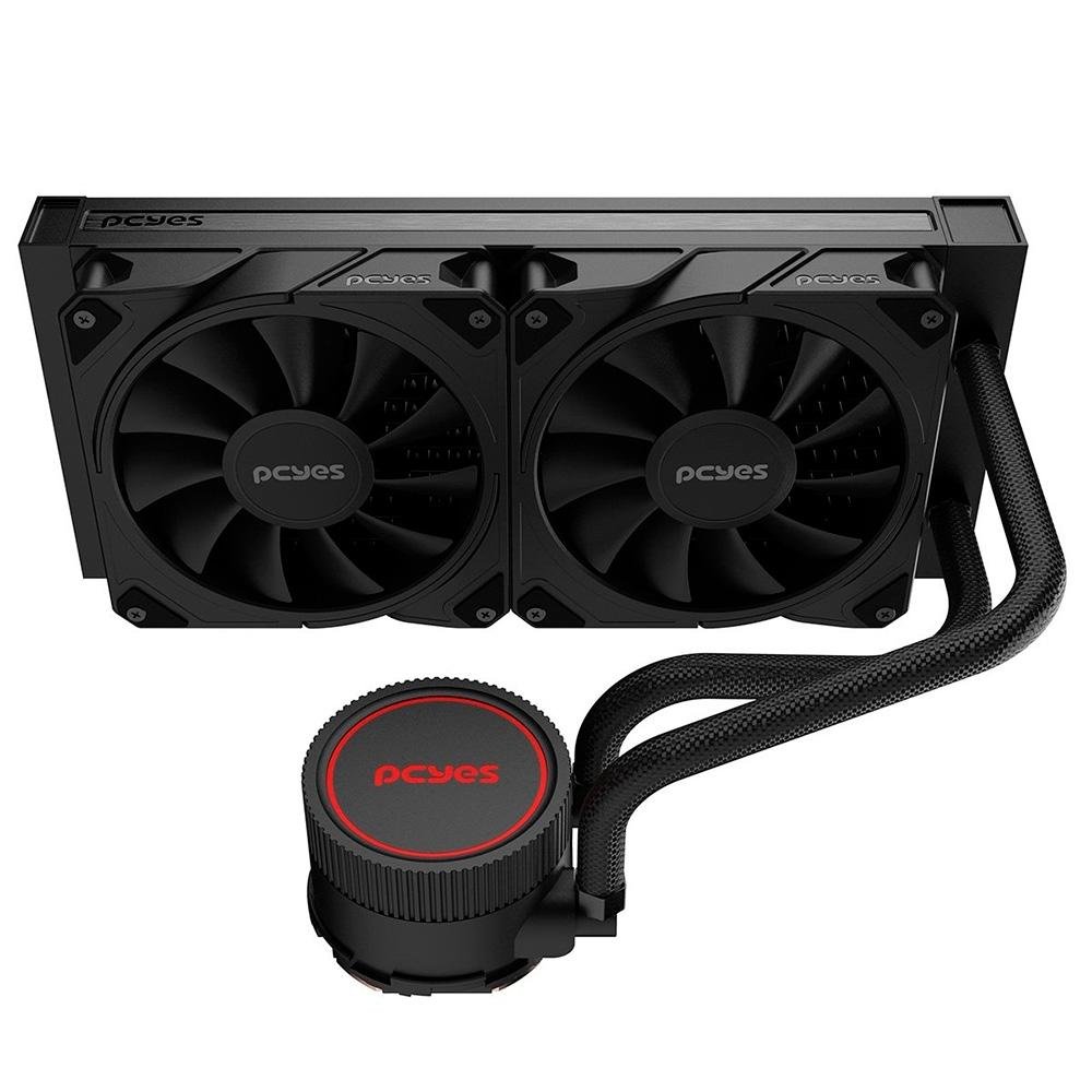 Water Cooler PCYes Sangue Frio 3, 240mm, AMD/Intel, Preto - WCSF3240BR