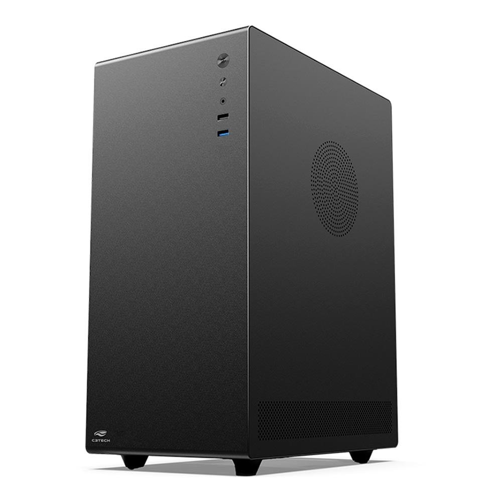 Gabinete Gamer C3-Tech Game MT-G200BK, Mini Tower LED, ATX, Lateral em Vidro Temperado, Com 3 Ventoinhas, Preto - MT-G200BK Gabinete Gamer C3-Tech Game MT-G200BK, Mini Tower LED, ATX, Lateral em Vidro Temperado, Com 3 Ventoinhas, Preto - MT-G200BK