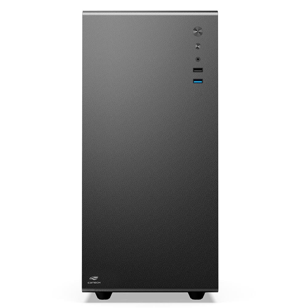 Gabinete Gamer C3-Tech Game MT-G200BK, Mini Tower LED, ATX, Lateral em Vidro Temperado, Com 3 Ventoinhas, Preto - MT-G200BK Gabinete Gamer C3-Tech Game MT-G200BK, Mini Tower LED, ATX, Lateral em Vidro Temperado, Com 3 Ventoinhas, Preto - MT-G200BK