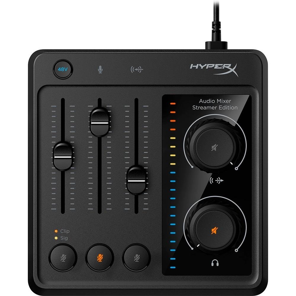 Mixer de Áudio HyperX, 5 Canais | KaBuM!