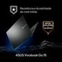 Notebook ASUS VivoBook Go 15 E1504FA, AMD Ryzen 5 7520U, 8GB RAM, 512GB SSD, Tela 15.6" FHD, KeepOS, Preto - E1504FA-NJ732