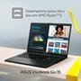 Notebook ASUS VivoBook Go 15 E1504FA, AMD Ryzen 5 7520U, 8GB RAM, 512GB SSD, Tela 15.6" FHD, KeepOS, Preto - E1504FA-NJ732