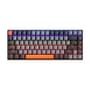 Teclado Mecânico Gamer Machenike K500A-B84, RGB, Switch HUANO RED, 75% TKL, Hot-Swappable, Cinza Escuro e Laranja - K500A-B84 LG HRD EN