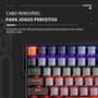 Teclado Mecânico Gamer Machenike K500A-B84, RGB, Switch HUANO RED, 75% TKL, Hot-Swappable, Cinza Escuro e Laranja - K500A-B84 LG HRD EN