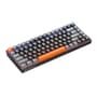 Teclado Mecânico Gamer Machenike K500A-B84, RGB, Switch HUANO RED, 75% TKL, Hot-Swappable, Cinza Escuro e Laranja - K500A-B84 LG HRD EN