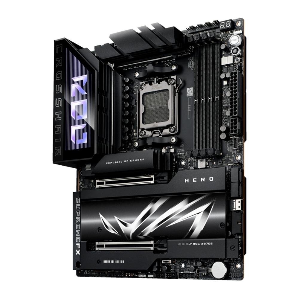 Placa Mãe ASUS ROG CROSSHAIR X870E HERO WIFI 7, AMD AM5, DDR5, WIFI - 90MB1IE0-M0EAY0 Placa Mãe ASUS ROG CROSSHAIR X870E HERO WIFI 7, AMD AM5, DDR5, WIFI - 90MB1IE0-M0EAY0