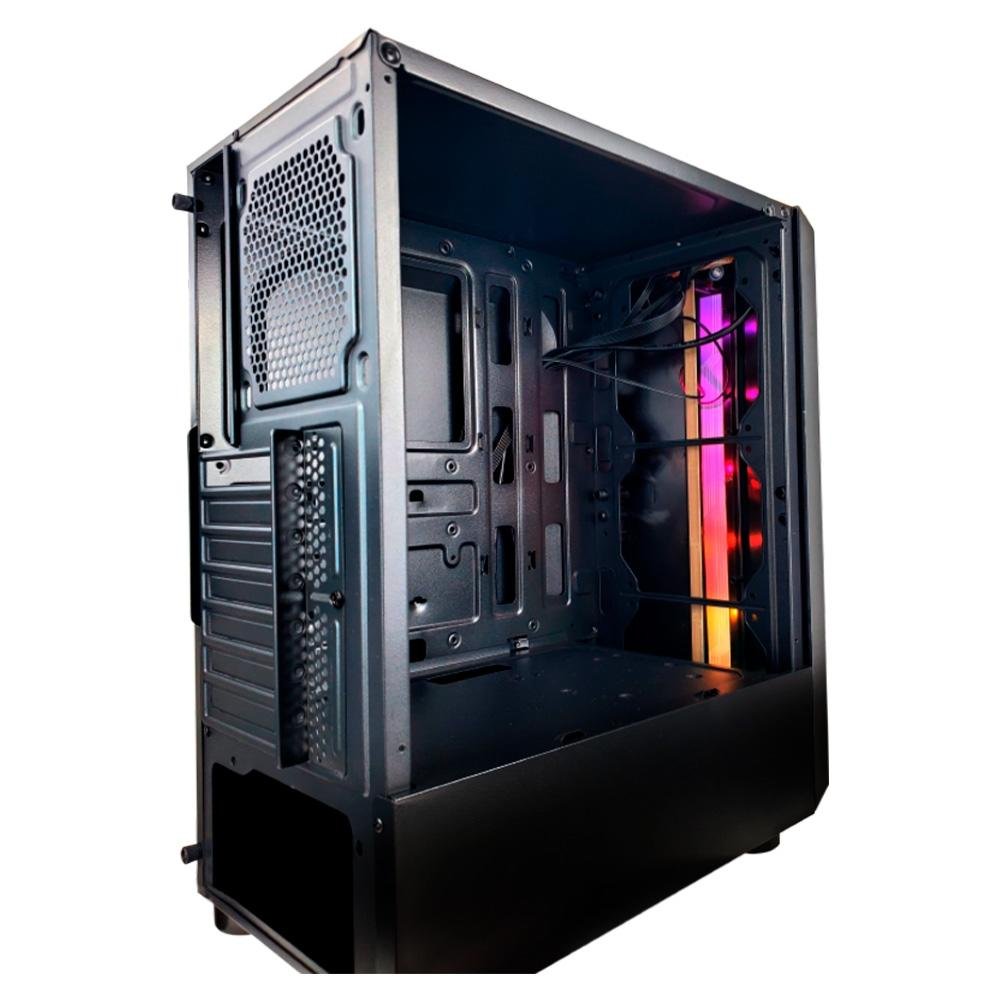 Gabinete Gamer Hayom GB1724, Mid Tower, ATX, Lateral em Vidro Temperado, Sem FANs, Preto - GB1724