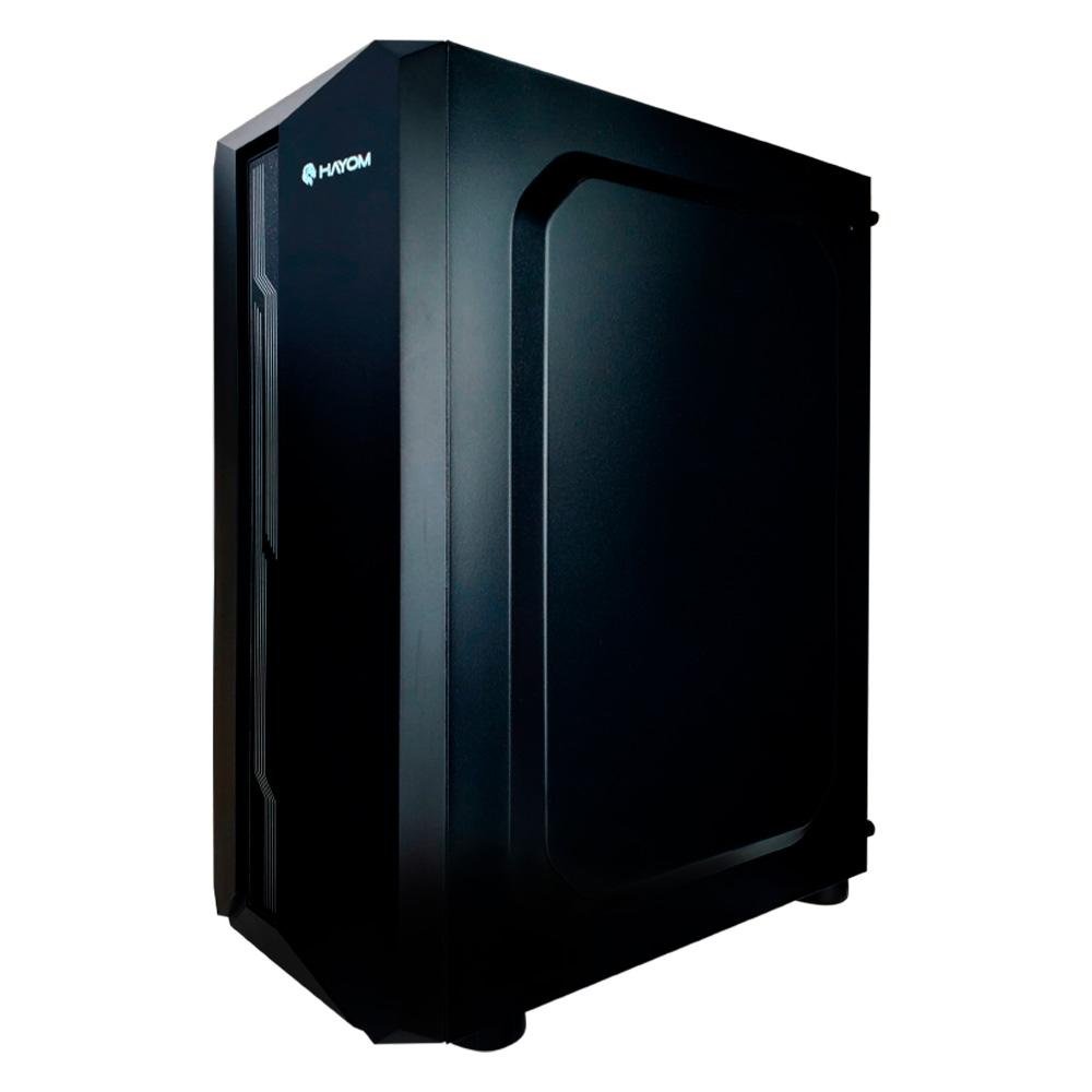 Gabinete Gamer Hayom GB1724, Mid Tower, ATX, Lateral em Vidro Temperado, Sem FANs, Preto - GB1724