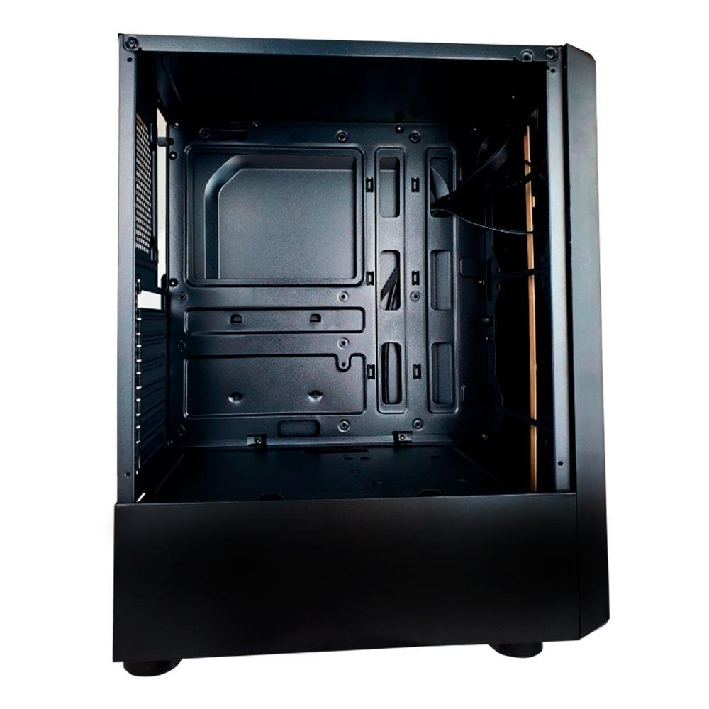 Gabinete Gamer Hayom GB1724, Mid Tower, ATX, Lateral em Vidro Temperado, Sem FANs, Preto - GB1724