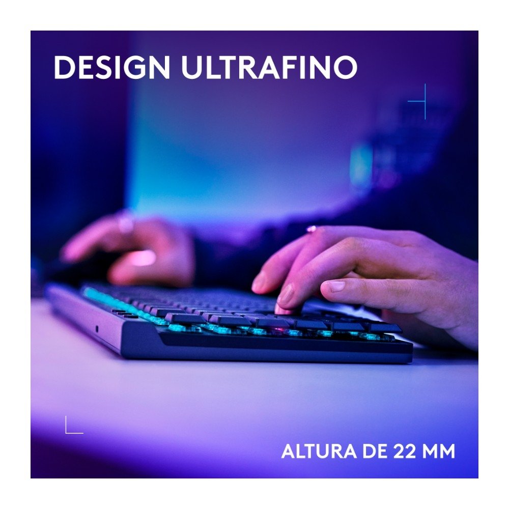 Teclado Sem Fio Mecânico Gamer Logitech G515, RGB, Bluetooth, com Design TKL,Tecnologia Lightspeed, Preto - 920-012423 Teclado Sem Fio Mecânico Gamer Logitech G515, RGB, Bluetooth, com Design TKL,Tecnologia Lightspeed, Preto - 920-012423