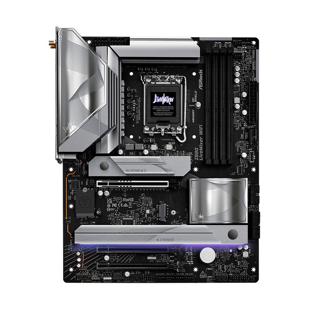 新品未開封 ASRock Z890 LiveMixer WiFi Placa Mãe ASRock Z890 LiveMixer | KaBuM!