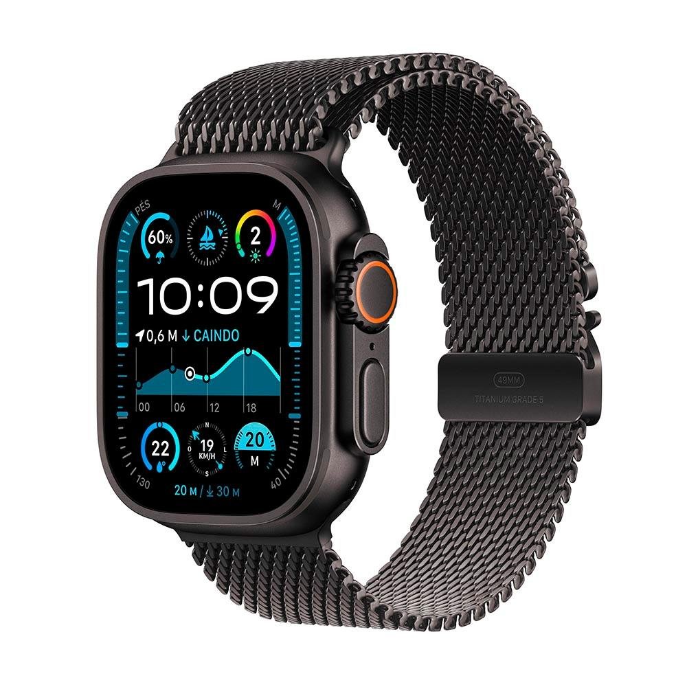 Apple Watch ultra2 49㎜ Apple Watch Ultra 2 49mm – Titanium Black, Pulseira Black Ocean