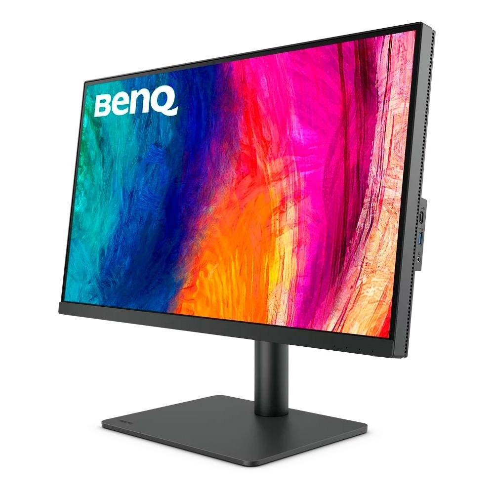 Monitor Profissional BenQ 27", 4K, IPS, DisplayPort, HDMI e USB-C, HDR 10, Altura Ajustável, Som Integrado, Preto - PD2705U