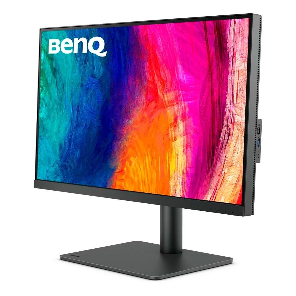 Monitor Profissional BenQ 27", 4K, IPS, DisplayPort, HDMI e USB-C, HDR 10, Altura Ajustável, Som Integrado, Preto - PD2705U