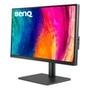 Monitor Profissional BenQ 27", 4K, IPS, DisplayPort, HDMI e USB-C, HDR 10, Altura Ajustável, Som Integrado, Preto - PD2705U