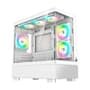 Gabinete Gamer Rise Mode Crystal Glass 03, Mid Tower, Lateral e Frontal em vidro, Sem FANs, Branco - RM-CA-CY-03-FW