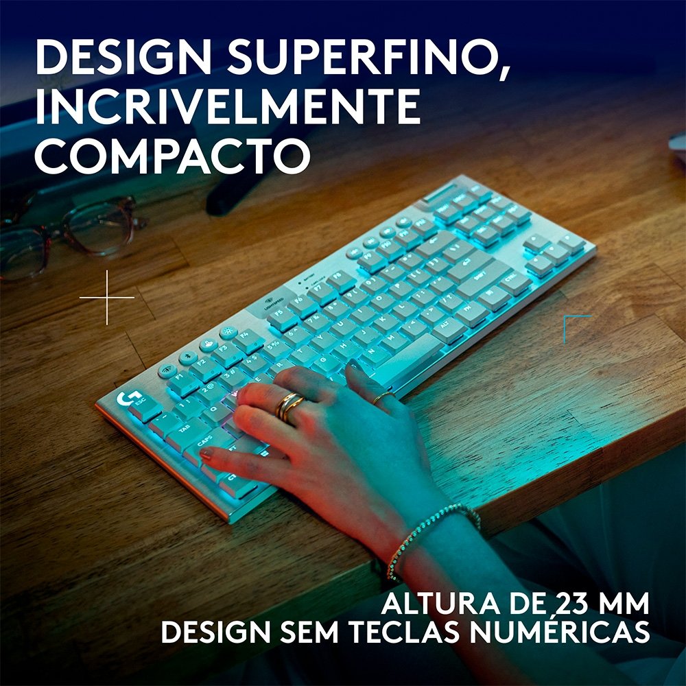 Teclado Mecânico Gamer Logitech G915 TKL | KaBuM!