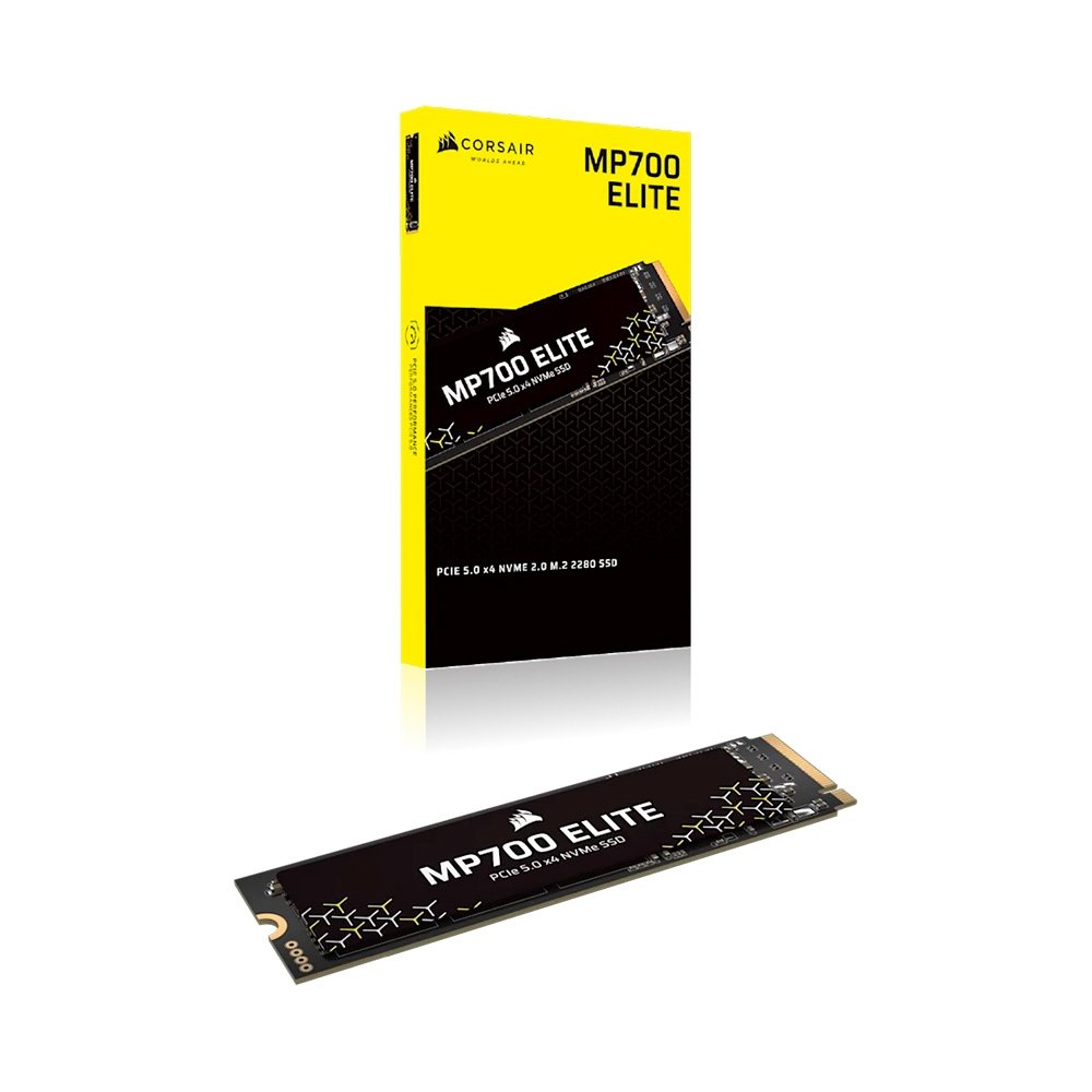 SSD Corsair MP700 ELITE 1TB, NVMe PCIe M.2, Leitura até 10.000MB/s, Preto - CSSD-F1000GBMP700ENH SSD Corsair MP700 ELITE 1TB, NVMe PCIe M.2, Leitura até 10.000MB/s, Preto - CSSD-F1000GBMP700ENH