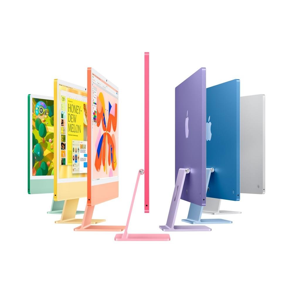 iMac Apple Tela Retina 24" 4.5K, Chip M4, CPU 10 Núcleos, GPU 10 Núcleos, Neural Engine de 16 Núcleos, 16GB RAM, 256GB SSD, Prata - MWUU3BZ/A