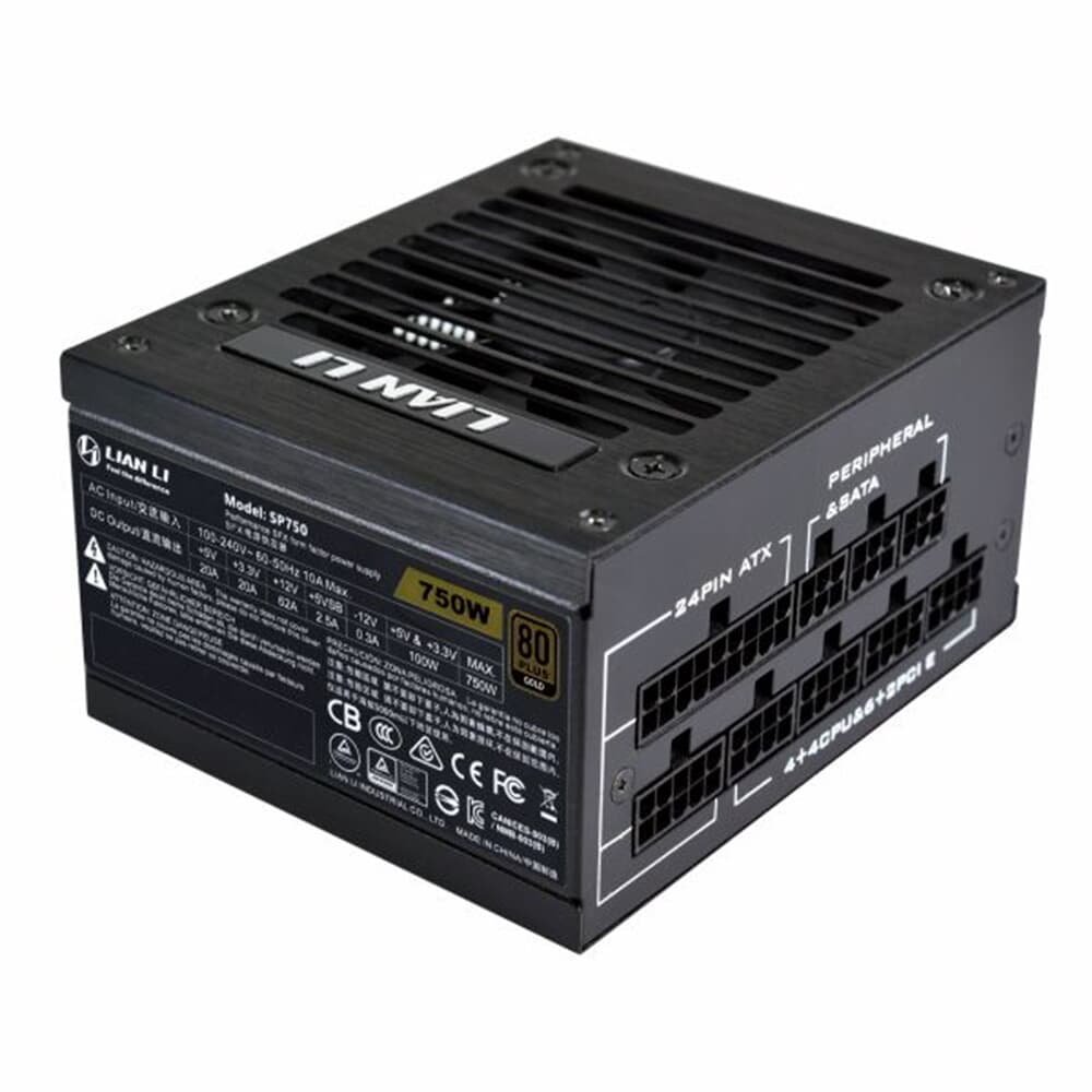 Fonte Gamer LIAN LI, 750W, 80 Plus Gold, Preto - SP750 EU