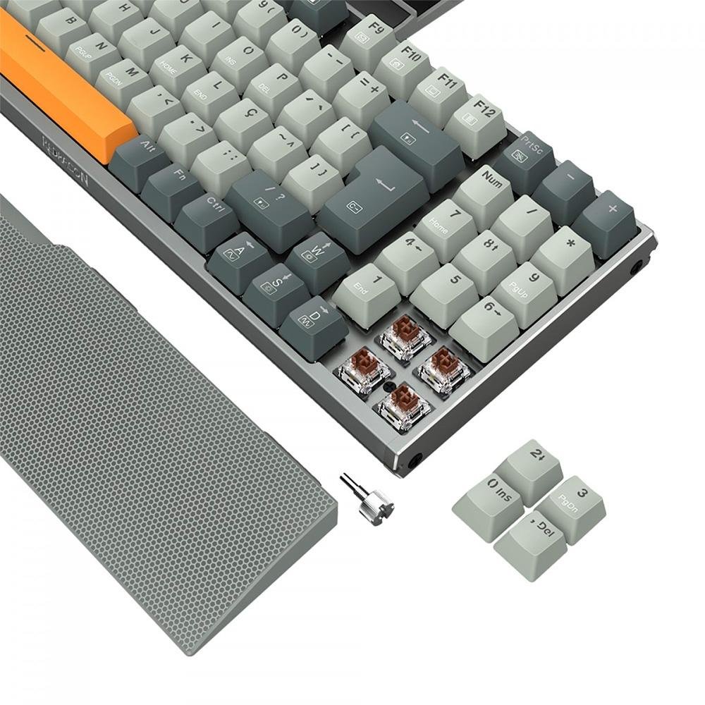 Teclado Redragon Olaf Cinza RGB Mecânico | KaBuM!