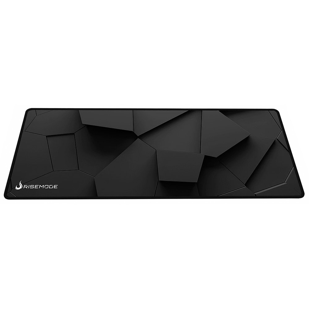Mousepad Gamer Rise Mode 3D 02, Estendido Pro 900x400mm, Borda Costurada, Preto - RM-MPP-3D2-B
