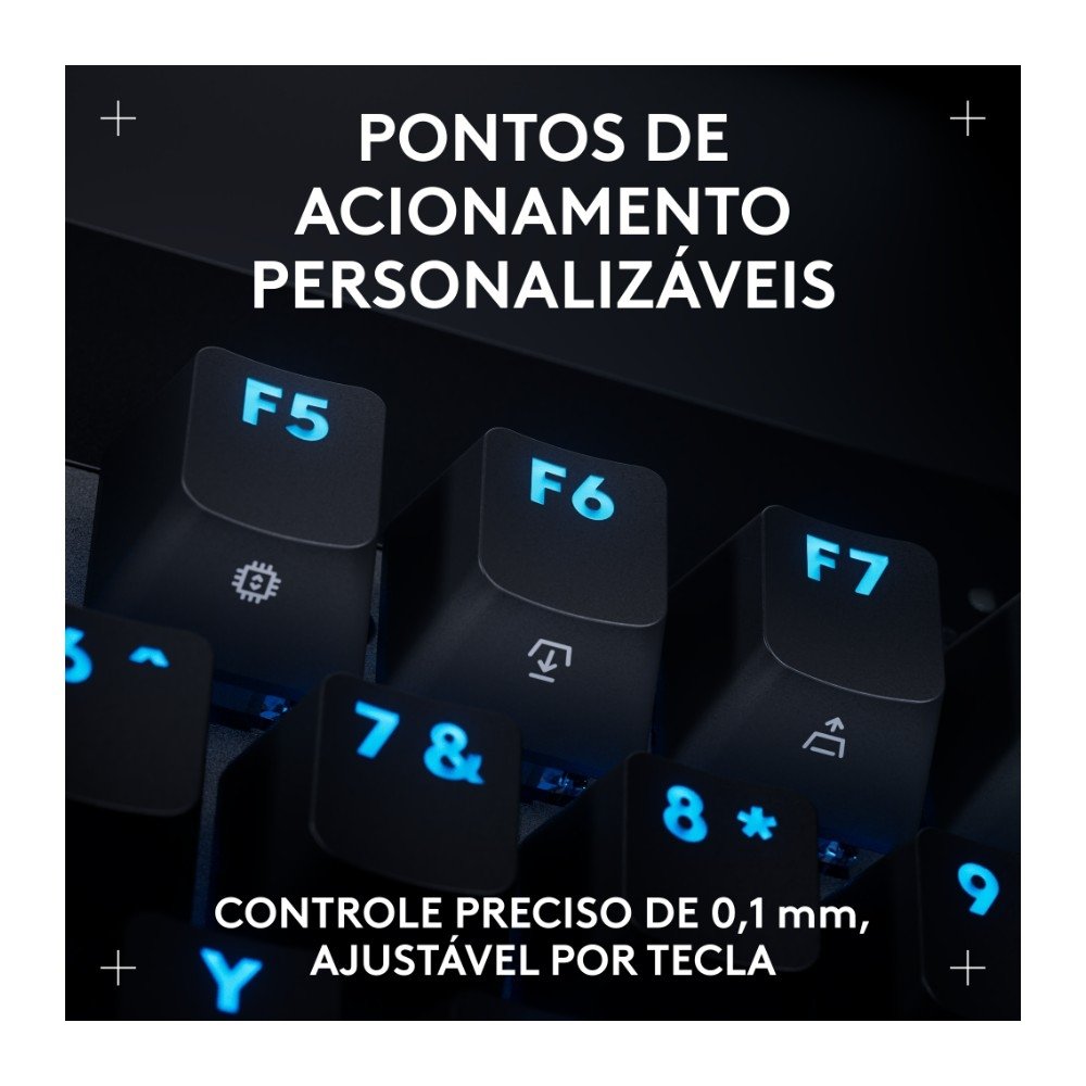 Teclado Gamer Logitech G PRO X TKL RAPID, Switches Magnético-analógicos, Modo Rapid Trigger, Layout US, Preto - 920-013131 Teclado Gamer Logitech G PRO X TKL RAPID, Switches Magnético-analógicos, Modo Rapid Trigger, Layout US, Preto - 920-013131