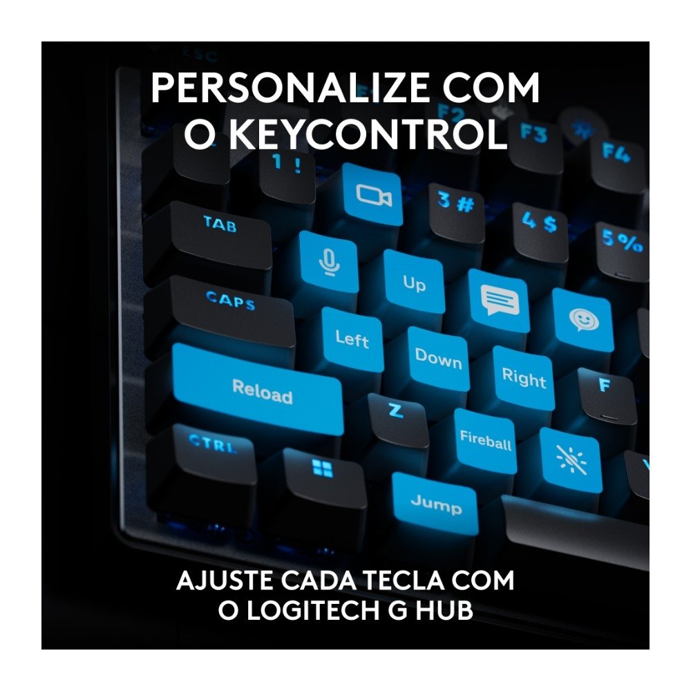Teclado Gamer Logitech G PRO X TKL RAPID, Switches Magnético-analógicos, Modo Rapid Trigger, Layout US, Preto - 920-013131 Teclado Gamer Logitech G PRO X TKL RAPID, Switches Magnético-analógicos, Modo Rapid Trigger, Layout US, Preto - 920-013131