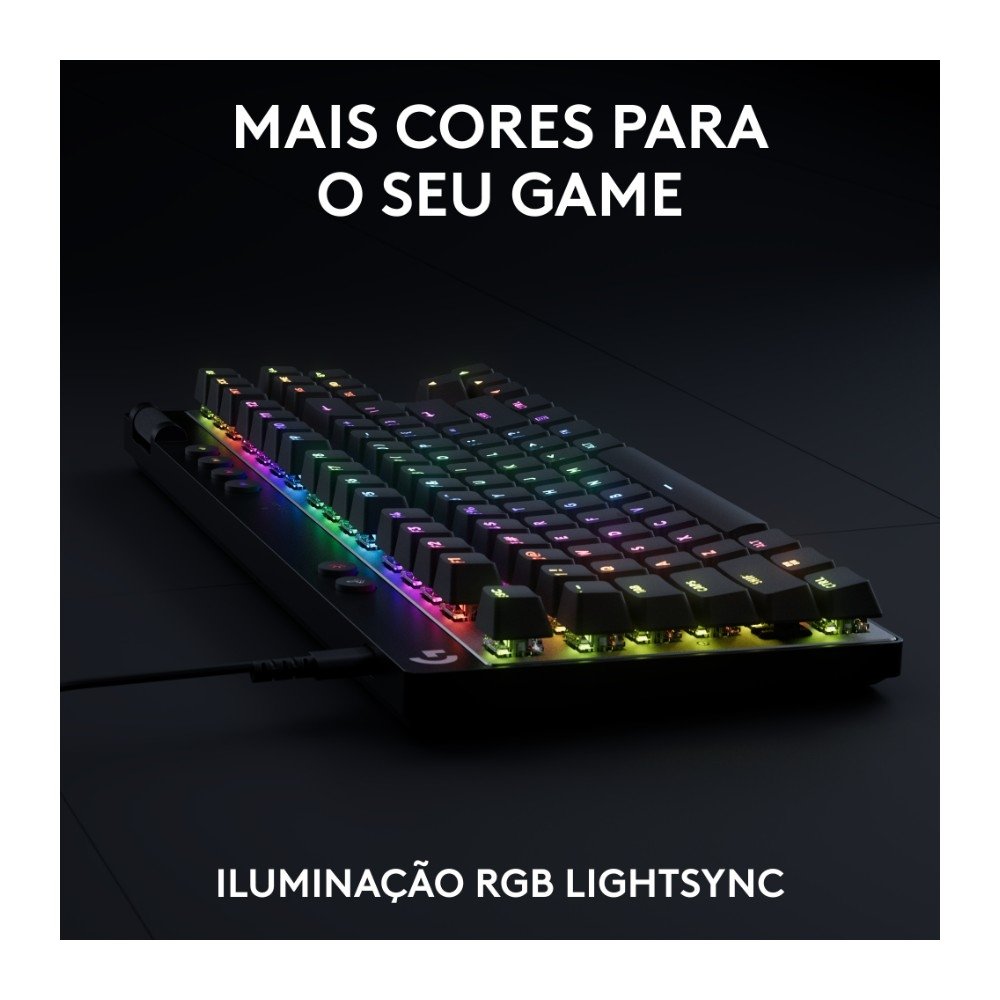 Teclado Logitech G Pro X TKL Rapid | KaBuM!