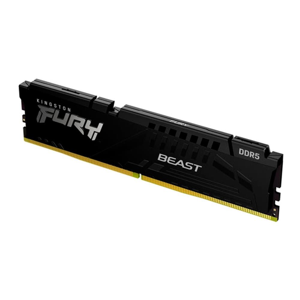 Memória RAM Kingston Fury Beast, 16GB, 5600MT/s, DDR5, CL36, DIMM, Preto, EXPO - KF556C36BBE-16 Memória RAM Kingston Fury Beast, 16GB, 5600MT/s, DDR5, CL36, DIMM, Preto, EXPO - KF556C36BBE-16