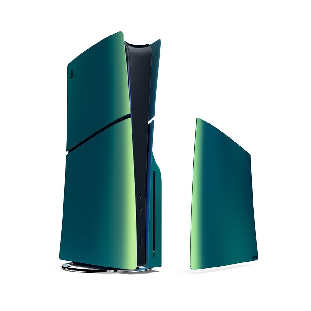 Tampas do console PS5 Slim, Chroma Teal - CFI-ZCS2W09Y Tampas do console PS5 Slim, Chroma Teal - CFI-ZCS2W09Y
