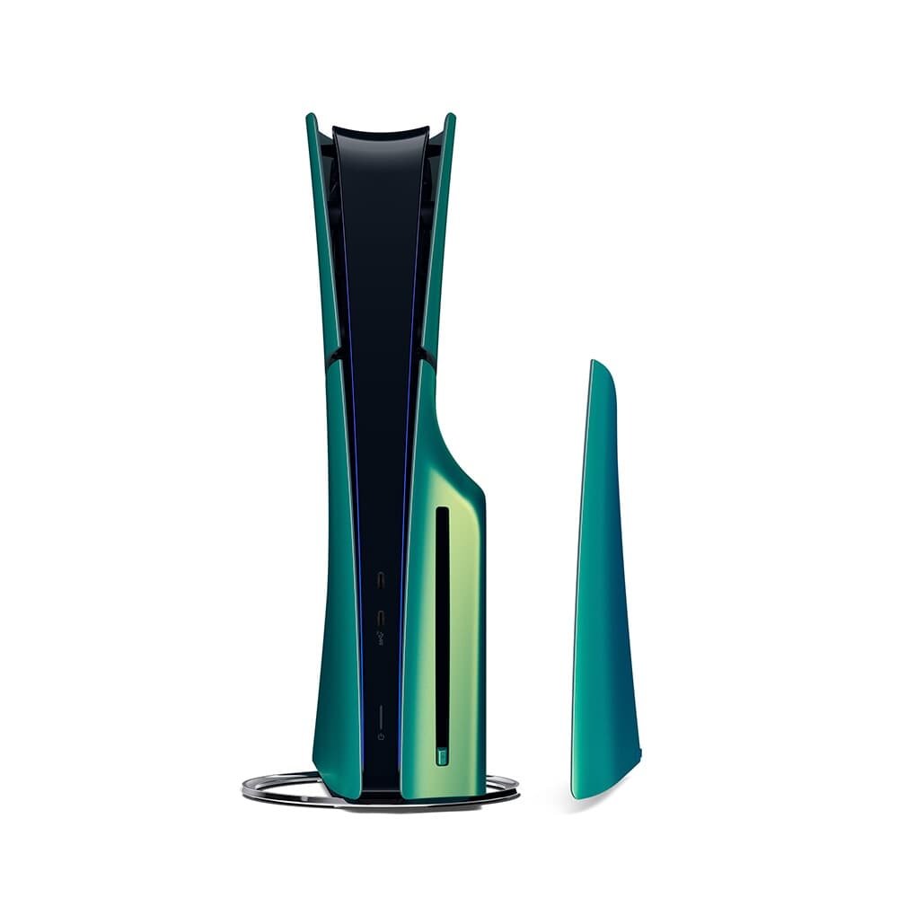Tampas do console PS5 Slim, Chroma Teal - CFI-ZCS2W09Y Tampas do console PS5 Slim, Chroma Teal - CFI-ZCS2W09Y