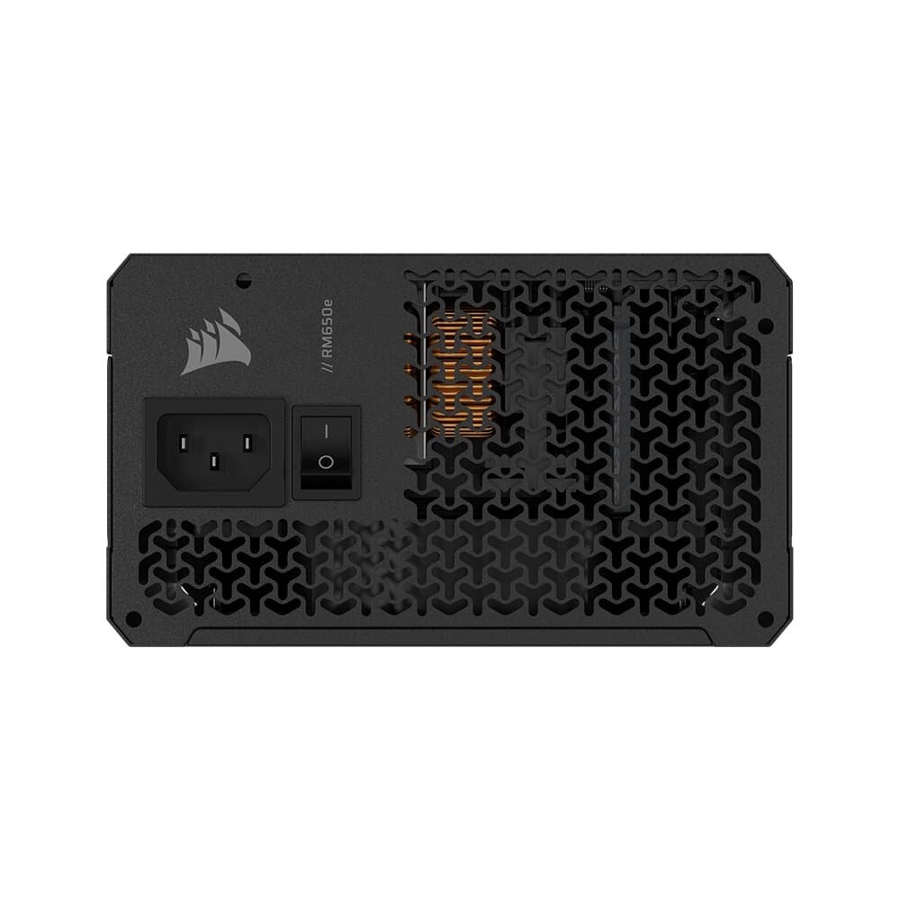 Fonte CORSAIR RM650e, 650W, Platinum, Full Modular, ATX 3.1 e PCIe 5.1, Eficiência Cybenetics Gold, Baixo ruído, Preto - CP-9020302-BR Fonte CORSAIR RM650e, 650W, Platinum, Full Modular, ATX 3.1 e PCIe 5.1, Eficiência Cybenetics Gold, Baixo ruído, Preto - CP-9020302-BR