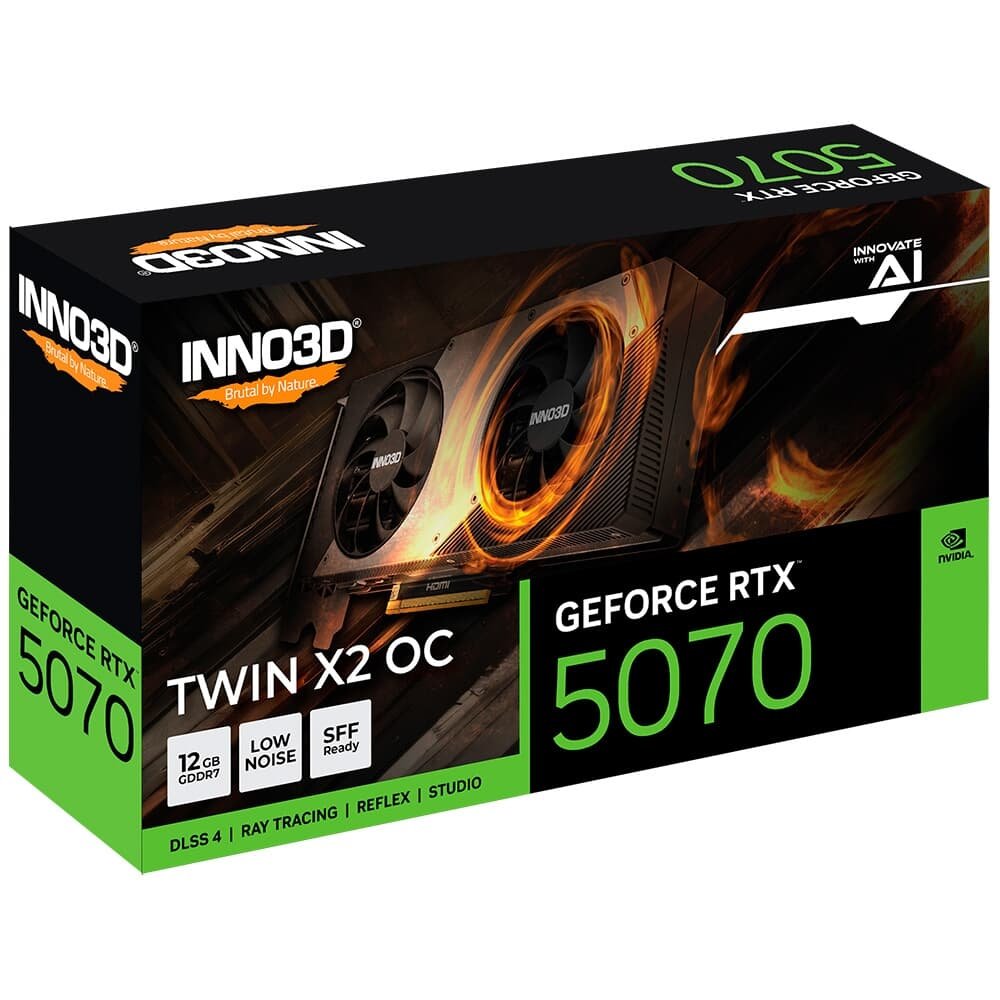 INNO3D GEFORCE RTX 5070 TWIN X2 OC新品未開封 Placa de Vídeo Inno3D RTX 5070 Twin X2 OC | KaBuM!