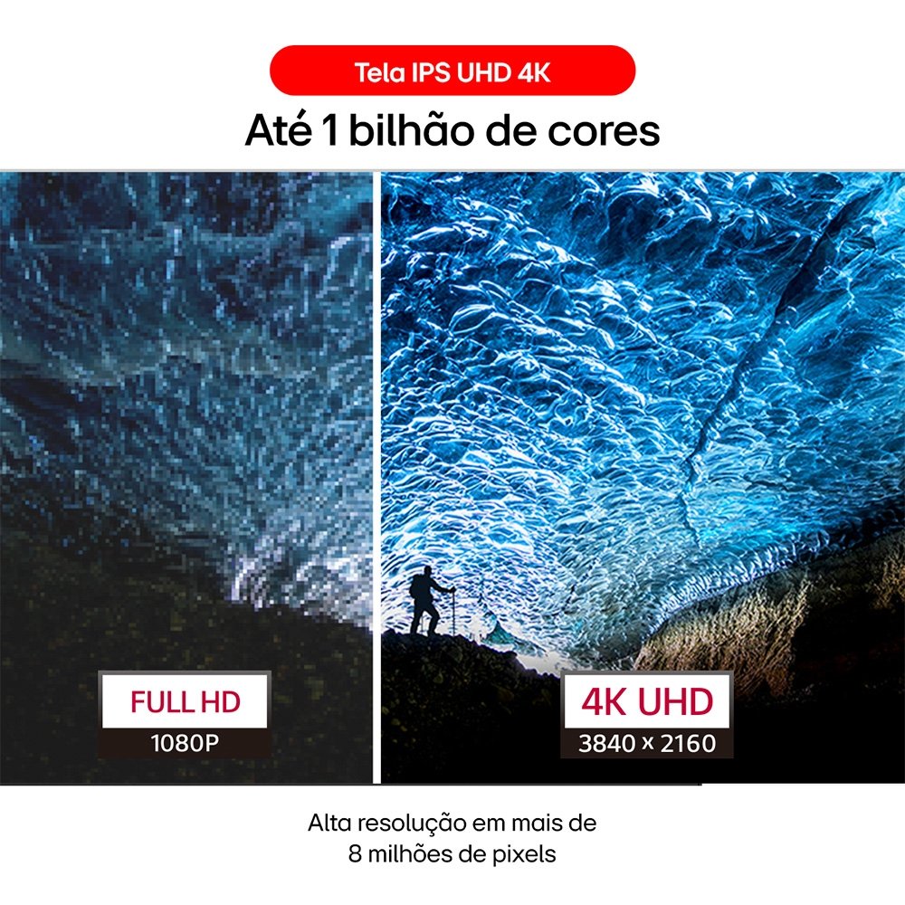 Monitor Profissional LG UltraFine 27", 4K, 60Hz, 5ms, IPS, Dynamic Action Sync, HDR10 - 27US500-W. Monitor Profissional LG UltraFine 27", 4K, 60Hz, 5ms, IPS, Dynamic Action Sync, HDR10 - 27US500-W.
