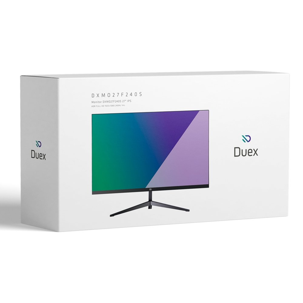 Monitor Gamer Duex 27", Full HD, 240Hz, 1ms, IPS, Adaptative-Sync, HDR 10, HDMI e DisplayPort, Som Integrado, Preto - DXMO27F240S