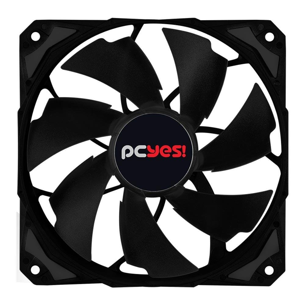 Cooler FAN PCYES Fury F4 Preto 120mm sem LED – F4120PT Cooler FAN PCYES Fury F4 Preto 120mm sem LED – F4120PT