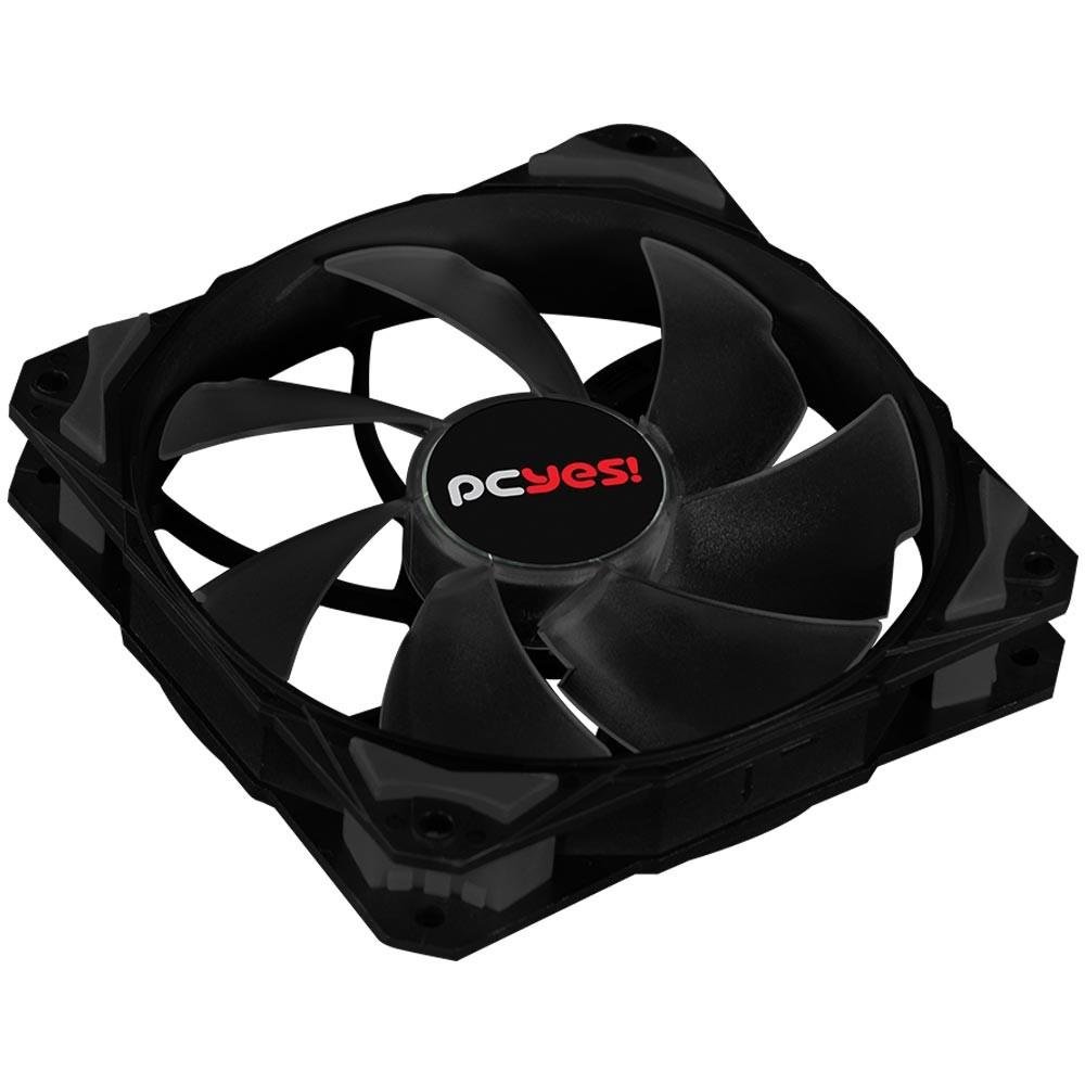 Cooler FAN PCYES Fury F4 Preto 120mm sem LED – F4120PT Cooler FAN PCYES Fury F4 Preto 120mm sem LED – F4120PT