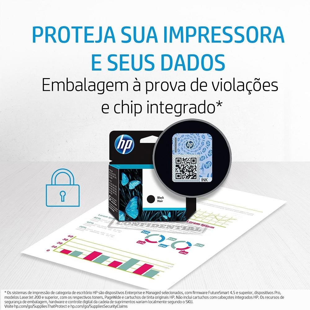 Cartucho de Tinta HP 664 Deskjet 2136, 2676, 3776, 5076 e 5276, Preto - F6V29AB Cartucho de Tinta HP 664 Deskjet 2136, 2676, 3776, 5076 e 5276, Preto - F6V29AB