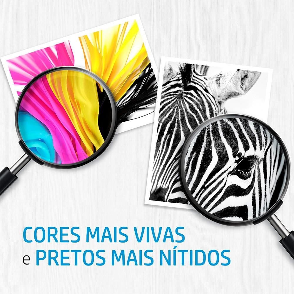 Cartucho de Tinta HP 664 Deskjet 2136, 2676, 3776, 5076 e 5276, Preto - F6V29AB Cartucho de Tinta HP 664 Deskjet 2136, 2676, 3776, 5076 e 5276, Preto - F6V29AB