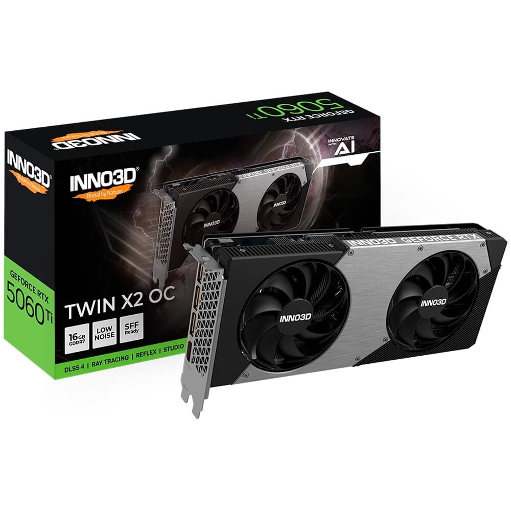 Placa de Video Inno3D RTX5060Ti Twin X2 OC | KaBuM