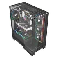 Gabinete Liketec Gamer Empire, Sky Tower, ATX, Lateral e Frontal em Vidro Temperado, Dark - LC-AT-EMPIRE-2091