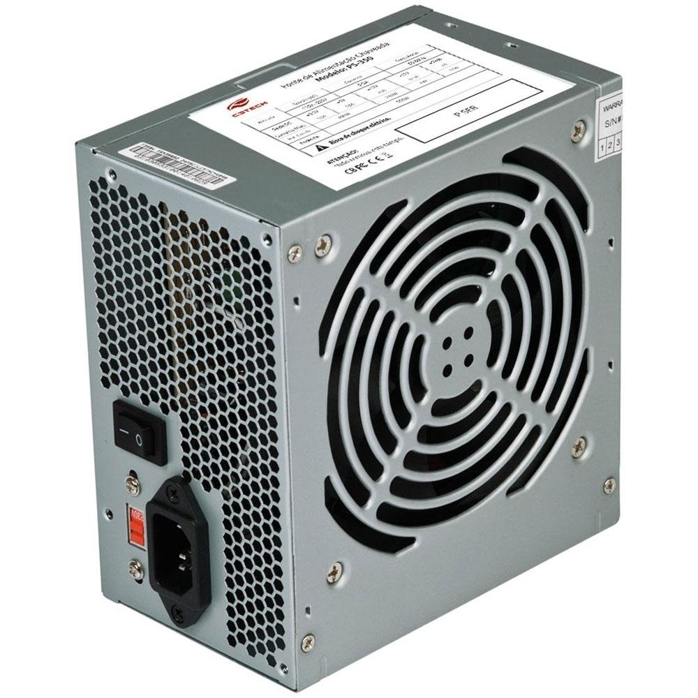 Fonte 350W ATX, C3TECH PS-350BK