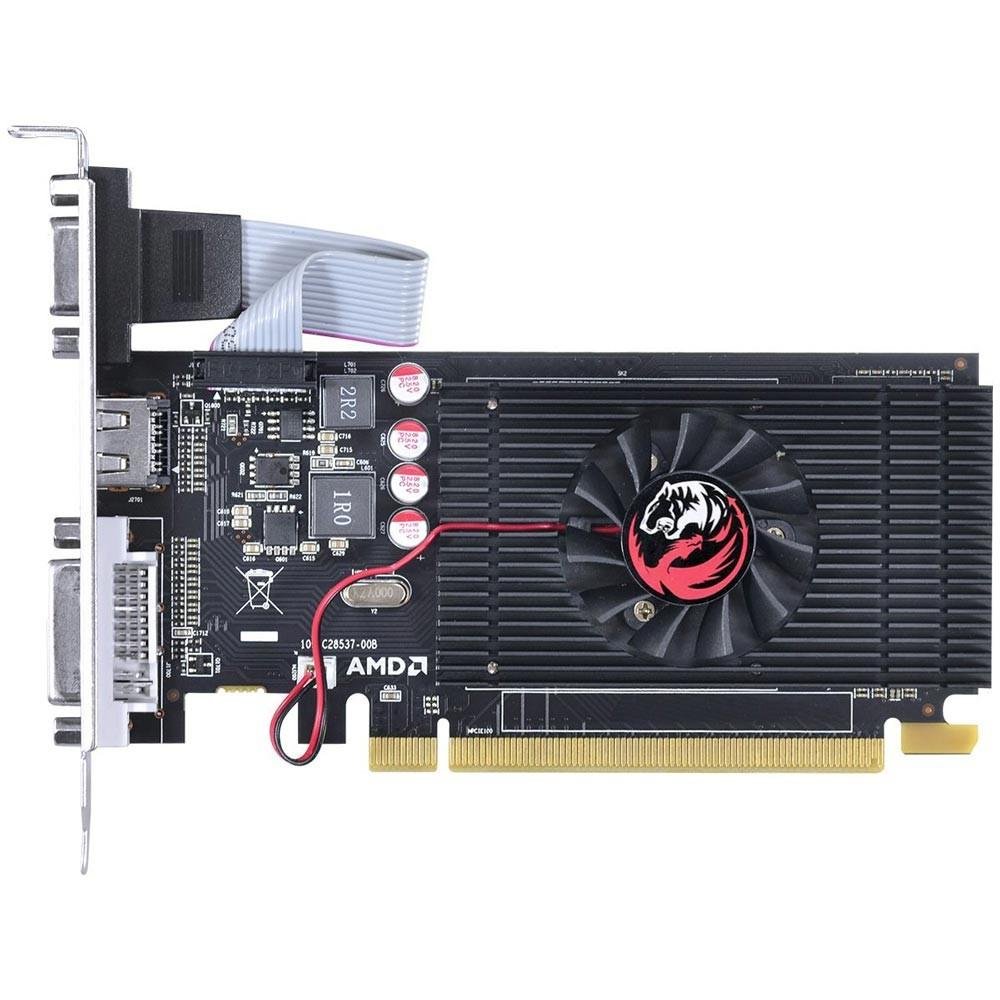 Placa de Vídeo VGA AMD PcYes RADEON HD 6450 2GB DDR3 64Bits Low Profile (LP Kit Incluso) PS64506402D3LP Placa de Vídeo VGA AMD PcYes RADEON HD 6450 2GB DDR3 64Bits Low Profile (LP Kit Incluso) PS64506402D3LP