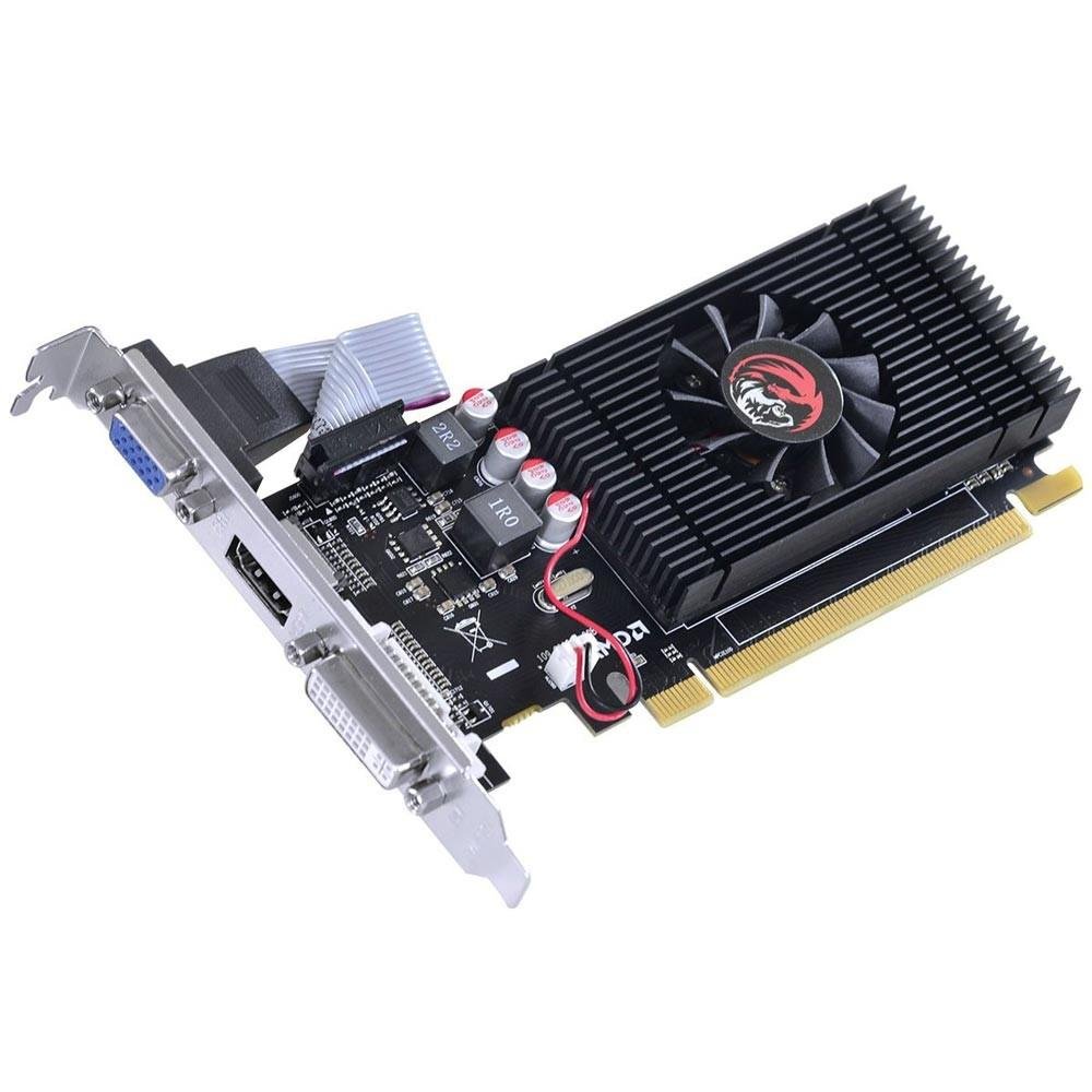 Placa de Vídeo VGA AMD PcYes RADEON HD 6450 2GB DDR3 64Bits Low Profile (LP Kit Incluso) PS64506402D3LP Placa de Vídeo VGA AMD PcYes RADEON HD 6450 2GB DDR3 64Bits Low Profile (LP Kit Incluso) PS64506402D3LP