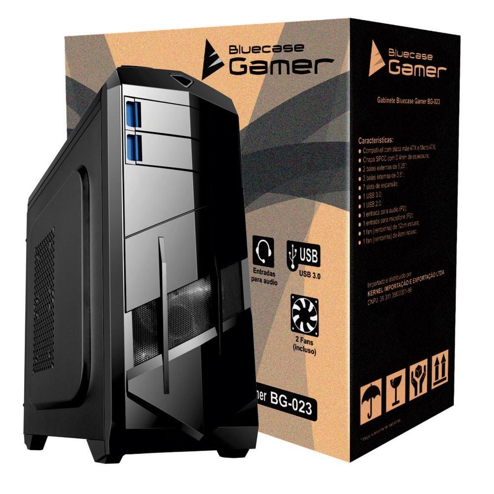 Gabinete Bluecase Gamer BG-023 2 Baias sem Fonte Gabinete Bluecase Gamer BG-023 2 Baias sem Fonte