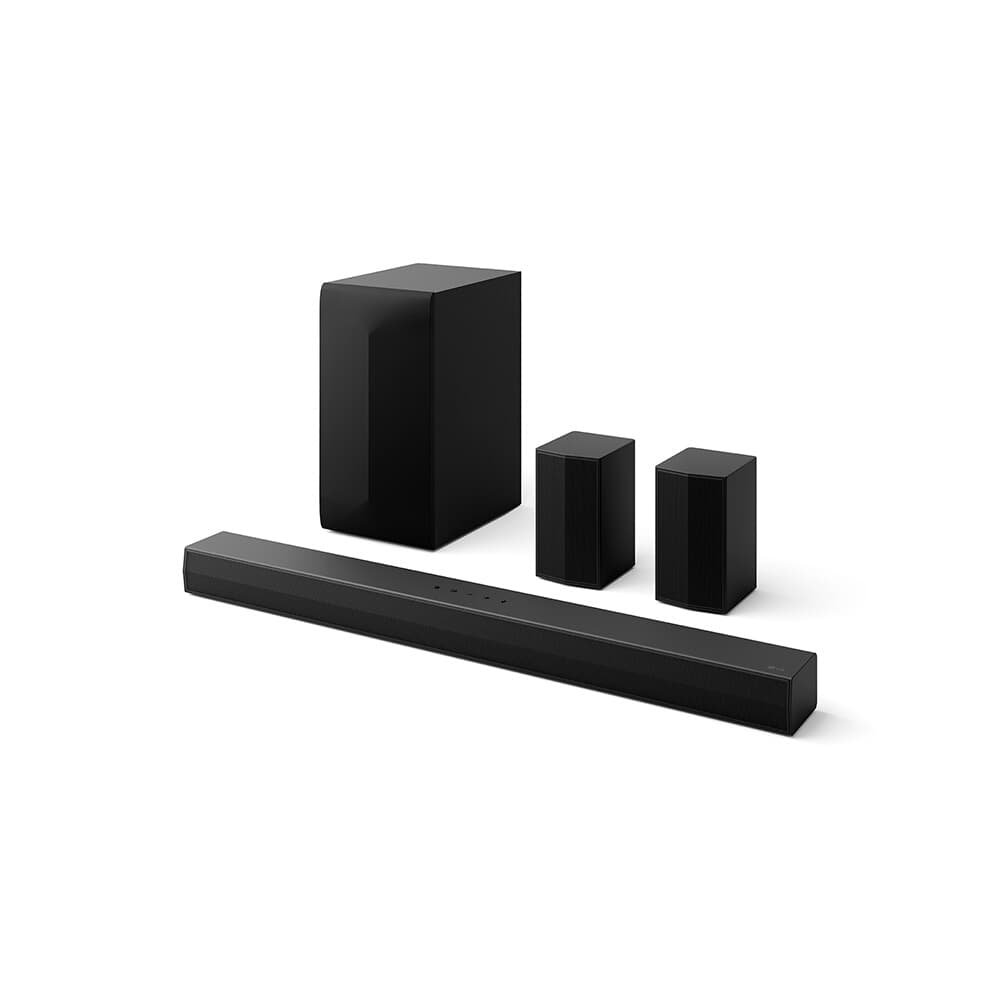 SoundBar e Subwoofer LG S60TR, 5.1 Canais Surround, USB e Bluetooth, 440W, Preto - S60TR.ABRALLK