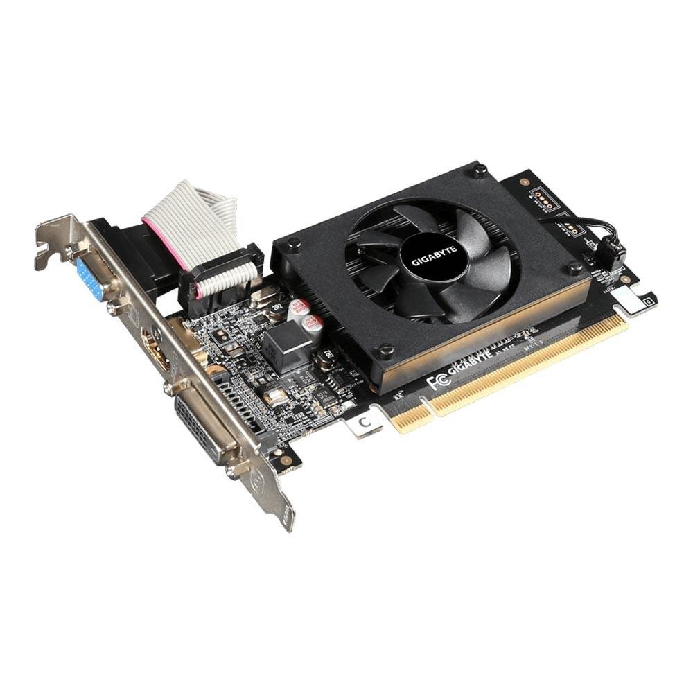 Placa de Vídeo Gigabyte NVIDIA GeForce GT 710 2G, DDR3 - GV-N710D3-2GL (Rev. 2.0) Placa de Vídeo Gigabyte NVIDIA GeForce GT 710 2G, DDR3 - GV-N710D3-2GL (Rev. 2.0)