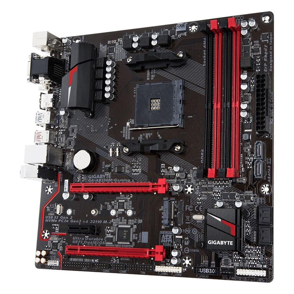 Placa Mãe Gigabyte GA-AB350M Gaming 3, AMD AM4, mATX, DDR4 | KaBuM!