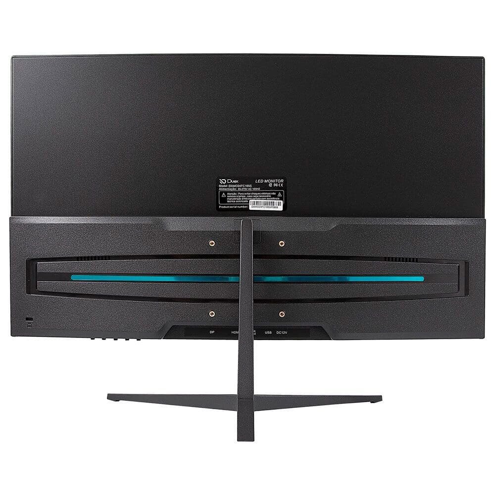 Monitor Gamer Curvo Duex 24", Full HD, 165Hz, 1ms, FreeSync, HDR, DisplayPort e HDMI, Som Integrado, Preto - DXMO24CF165S